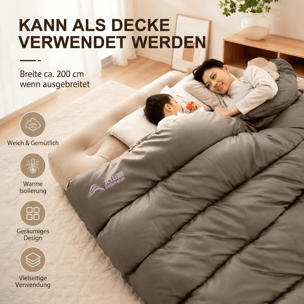 schlafsack bett Camping | Extra breite Ausführung | 4 Jahreszeiten Cucuma Casca - Multi CJYD181044304DW Stückzahl:4x