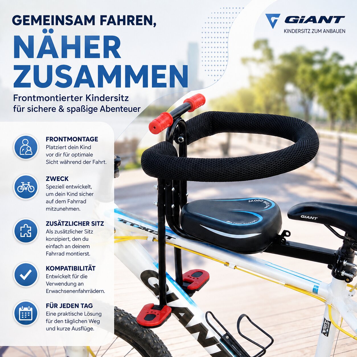 Fahrrad Kindersitz | Vorne montiert