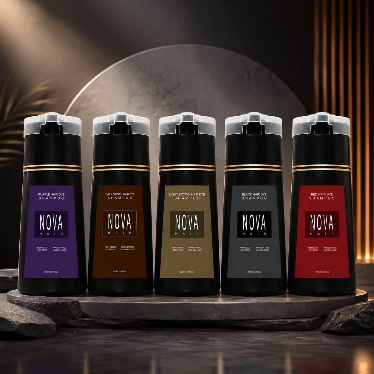 Haarfarbe gegen graue Haare | Tönungsshampoo ohne Ammoniak