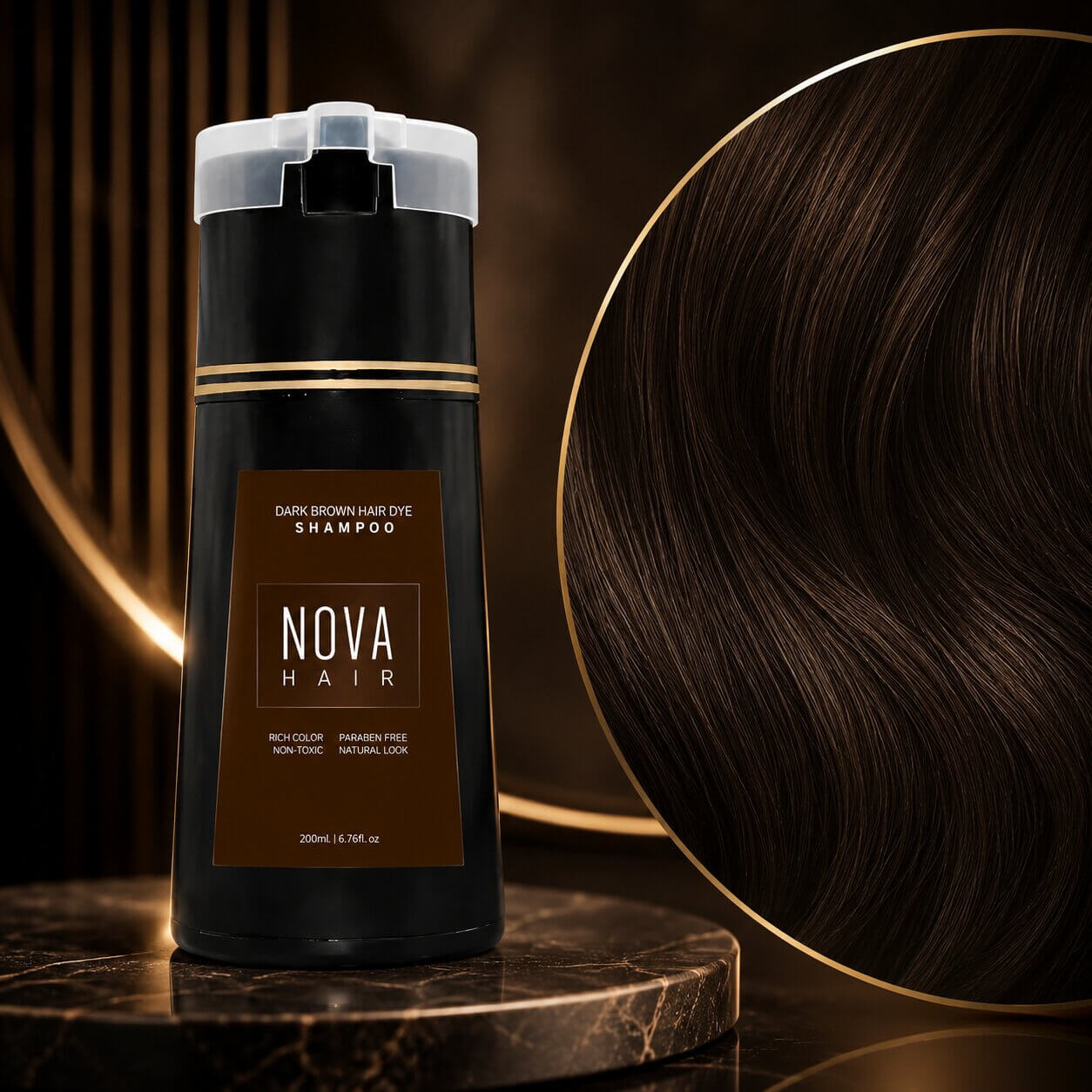 Haarfarbe gegen graue Haare | Tönungsshampoo ohne Ammoniak
