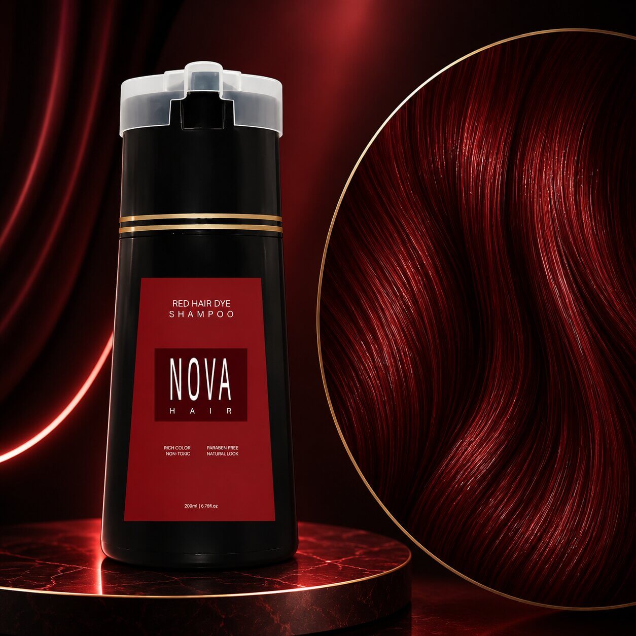 Haarfarbe gegen graue Haare | Tönungsshampoo ohne Ammoniak