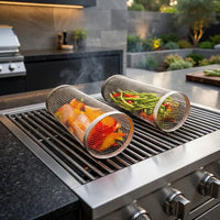 Grillkorb aus Edelstahl für BBQ | Flammora