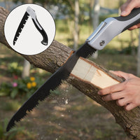Handsäge | Faltbare Holzsäge & Messer in 1 | Klappsäge | Waldrix