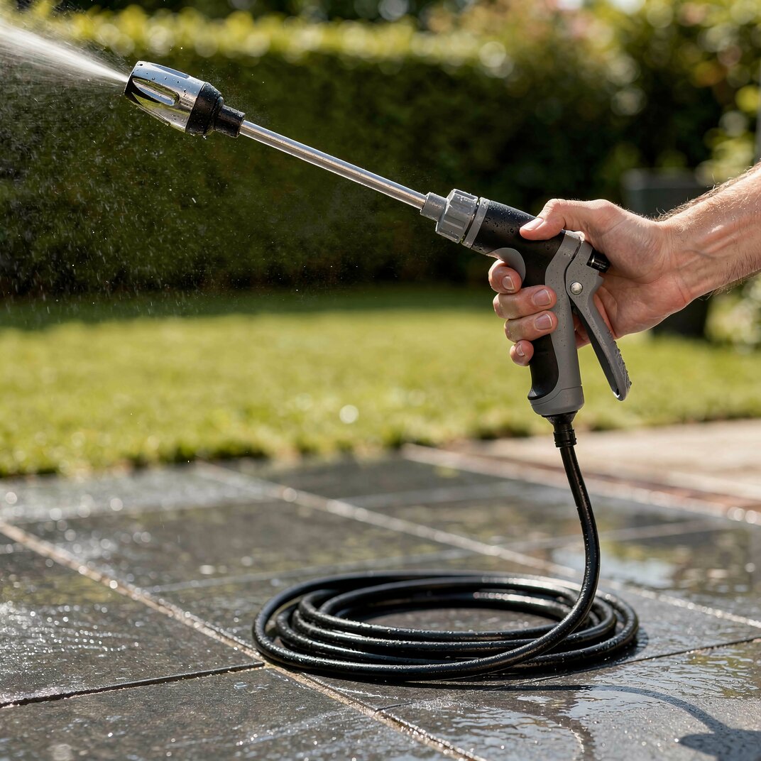 Hochdruckdüse Aus Metall Für Gartenschlauch – Sprühkopf Mit Druckverstärkung, Schnellverschluss, Für Auto Waschen & Gartenbewässerung