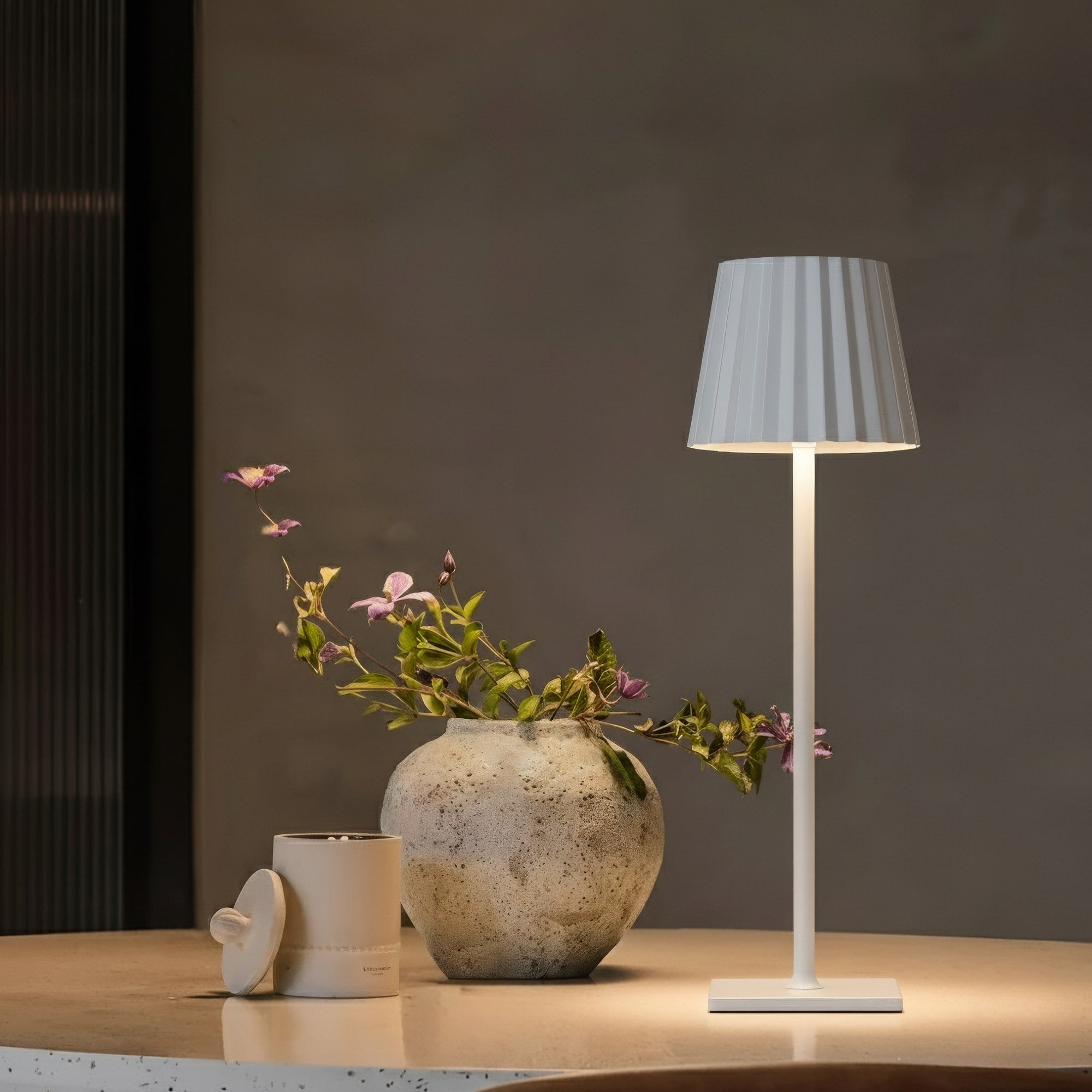 Tischlampe | Kabellos mit Akku | 3 Lichtfarben