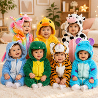Baby & Kinder Onesie mit Kapuze | Kuschelkrone