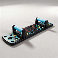 Krafttraining Set für zuhause mit Liegestützgriffen | Push up Board mit Widerstandsbändern | KraftBoard