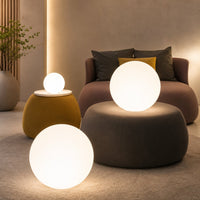 LED Kugelleuchte mit Akku und Fernbedienung | Mondglanz