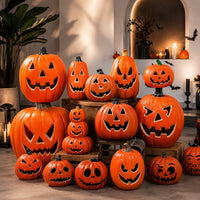 Leuchtende Halloween Kürbis Deko