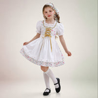 Mädchen Dirndl mit Blumenmuster