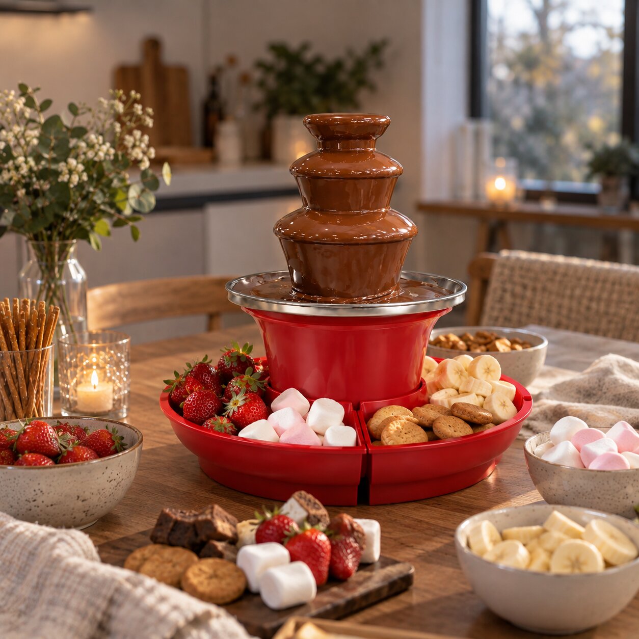 Schokobrunnen | Fondue Set für Schokofondue