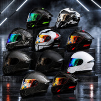 Motorradhelm für Damen & Herren | Integralhelm mit Sonnenblende | AeroWacht