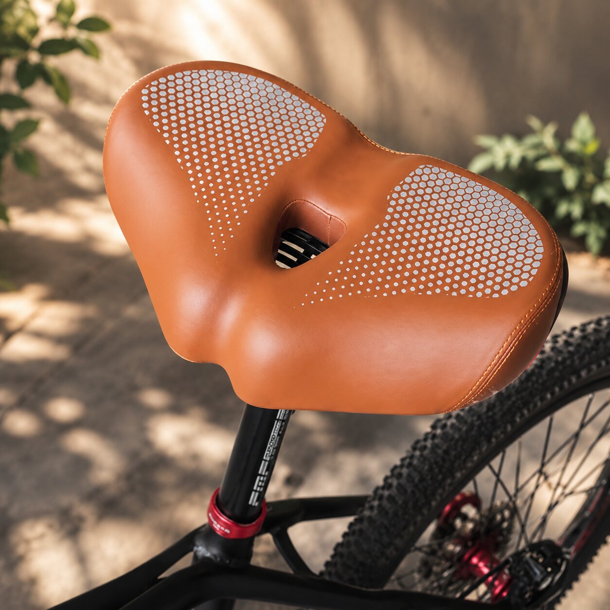 Fahrradsattel | Extra Breit | Doppelfederung