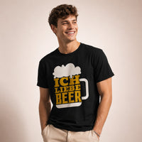 Oktoberfest T-Shirt mit „Ich liebe Bier“ Print