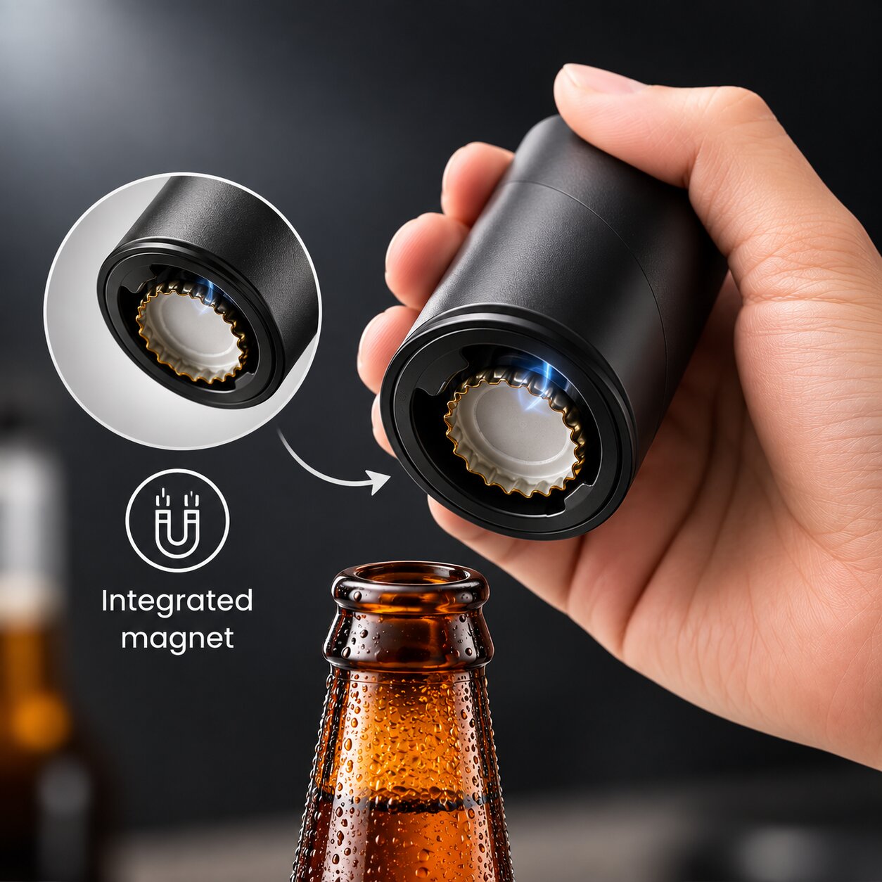 Flaschenöffner Geschenkset | Elektrischer Weinöffner & automatischer Bieröffner