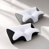 Seitenschläfer Kissen aus Memory Foam | Ergonomisches Kopfkissen für Nackenstütze | WirbelRuh