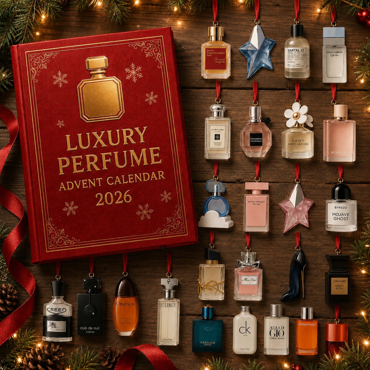 Perfume CALENDAR 2026 カレンダー Advent Calendar for Women | Perfume & Bottle Designs | 24 Days