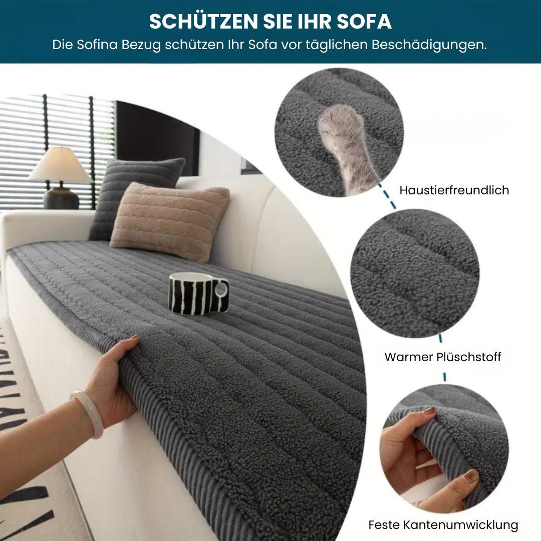 Sofa cover | Plush | Non-slip