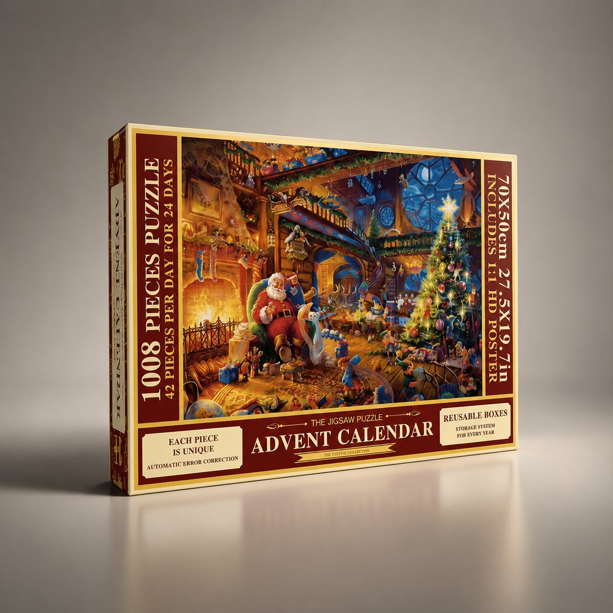 Calendar de Advent pentru copii și adulți | Puzzle cu 1008 piese