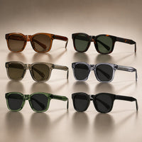 Retro Eckige Sonnenbrille mit Verlaufsgläsern | Gradientia