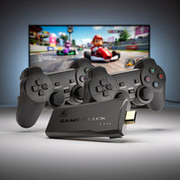 Retro Spielekonsole mit 2 Controllern | 4K Retro Gaming Konsole | Nostavolt