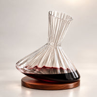 Rotating crystal glass wine decanter | Revolving Crystal
