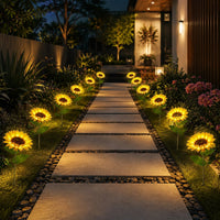 Solar Sonnenblumen Gartenleuchte | Sonnenpetal