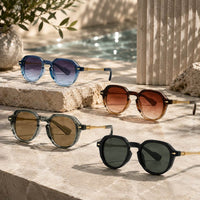 Sonnenbrille für Damen & Herren mit polarisierten Gläsern | Goldlinse