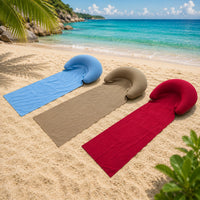 Strandmatte mit aufblasbarem Kissen | Strandruhe