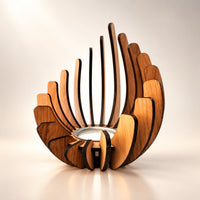 Portacandela in legno per decorazioni da tavola | Wickwood