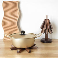 Topfuntersetzer aus Holz | Tischuntersetzer mit modernem Design | HolzKunst (3 Stück)