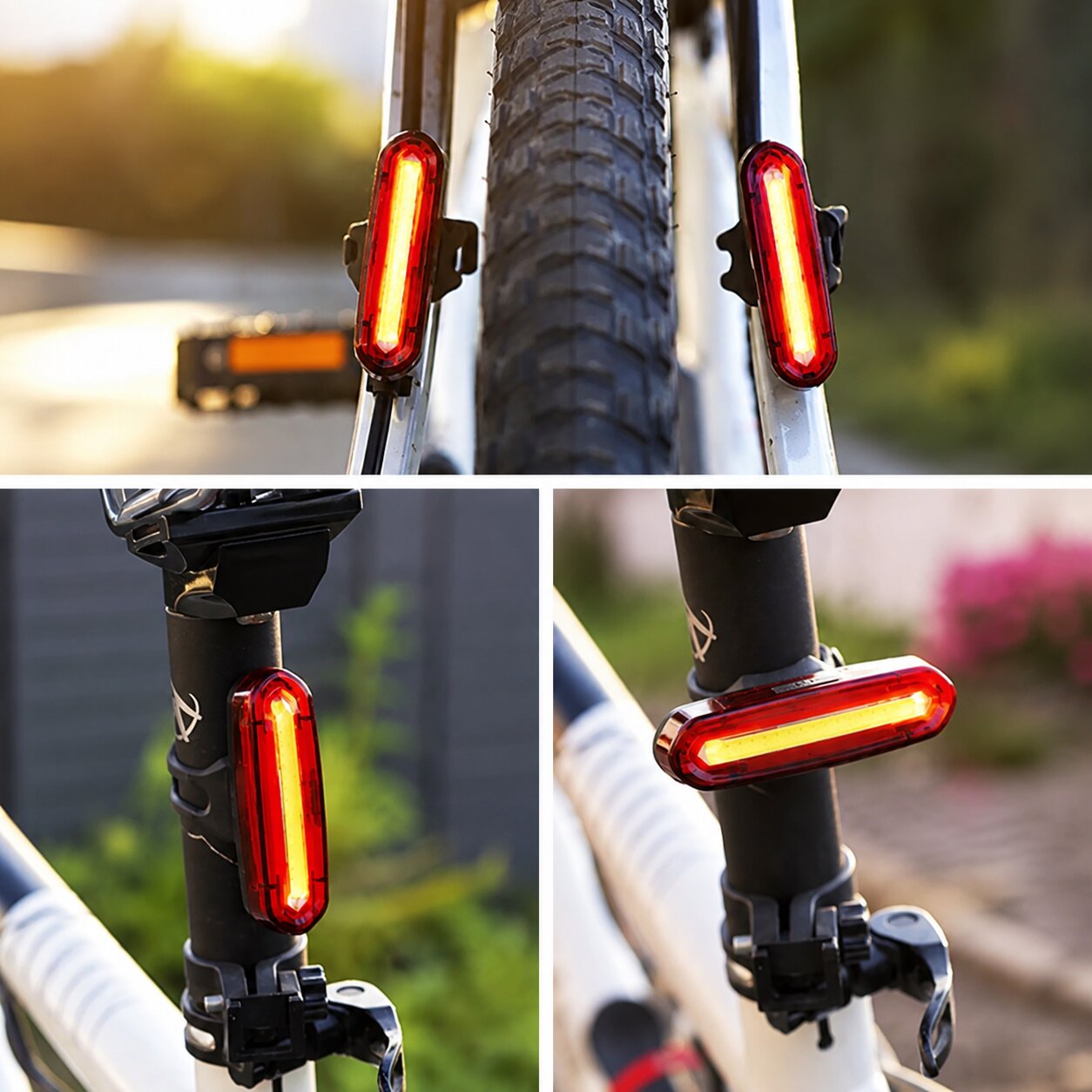 Fahrrad Rücklicht | USB aufladbar | Weitwinkel