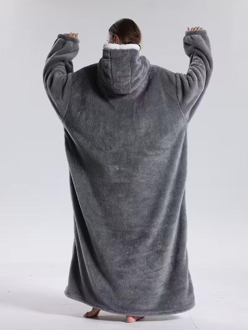 Hoodie Decke | Decke mit Ärmeln | Tragbarer Decken Pullover