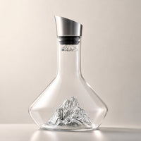 Vinkaraffel af krystalglas i isbjergdesign | Isbjergkrystal